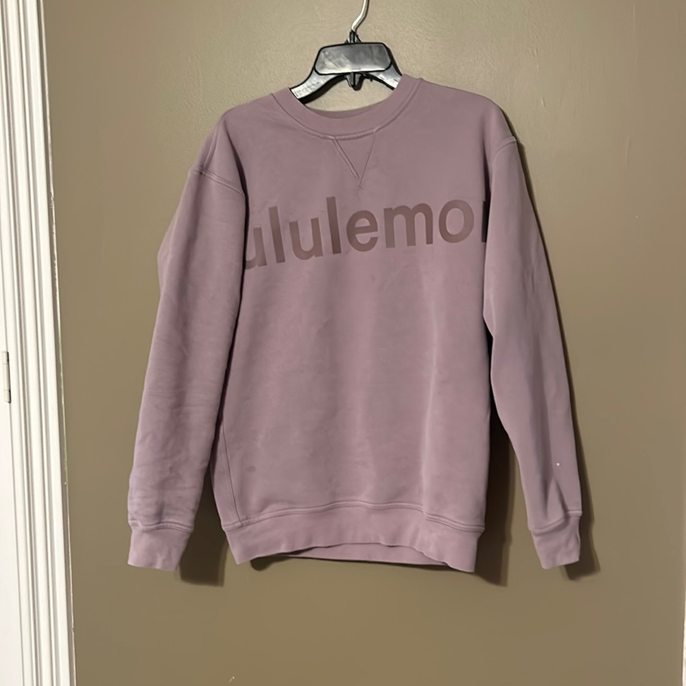 Lululemon Purple Graphic Logo Sweatshirt